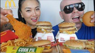 McDonalds Thailand MUKBANG (BIG MAC + DELUXE CHEESEBURGER + FRIED CHICKEN)  LETS EAT | SASVlogs