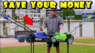 Testing Small Lawn Mowers  18-inch Wild Badger vs 16-inch Green Works Review [Compact Mowers]