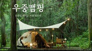 Camping - Heavy Rain - The Sound of Summer Rain in the Forest