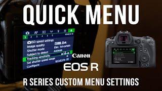 Quick Menu Set Up for Wildlife Photography with the Canon R5