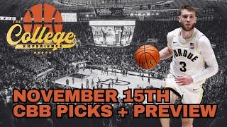 College Basketball Picks - Friday, November, 15th | The College Experience: Basketball