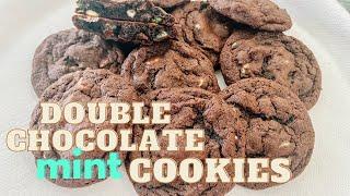 The best double chocolate mint cookies || Easy to make