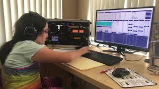 Grace (KE3G) Makes a Contact as NG2A in the Florida QSO Party