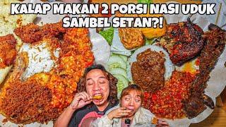 KALAP! AYAM SAMBAL SETAN PINGGIR MRT!  SAMPE NAMBAH 2 NASI UDUK