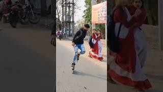 #balurghat #skater #roads #india #girl #girlsreaction #publicreaction #murshidabad #malda #skating