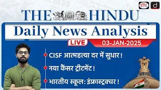 The Hindu Newspaper Analysis | 03 JANUARY 2025 | Current Affairs Today | Drishti IAS