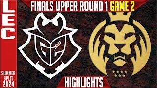 G2 vs MDK Highlights Game 2 | LEC Season Finals 2024 Upper Round 1 | G2 Esports vs MAD Lions KOI G2