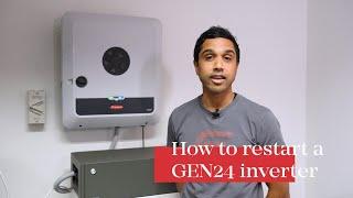 How to restart your Fronius GEN24 and GEN24 Plus with a BYD Battery (AUS)