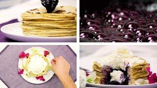 The Ultimate Blueberry Crepe Cake | Crepe Stack by Dish Everyday