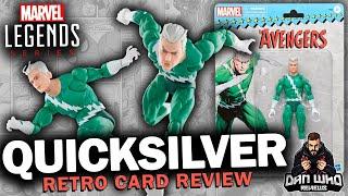 Marvel Legends Quicksilver Avengers Retro Card Walmart Exclusive Review