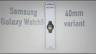 Unboxing Samsung Galaxy Watch5 (40 mm, Bluetooth variant)