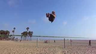 Luke Diestel and his top of the Tricks on a Slackline