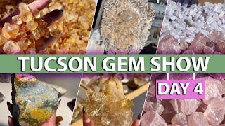 Tucson Gem Show Day 4 2024! Crystal Shop with me! Quality & Comfort INN