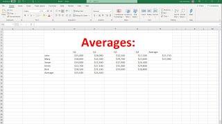 How To Calculate The Average In Excel