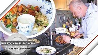 Echtzeitkochen mit Frank Rosin Zuhause: Ofengemüse mit Couscous | Wir kochen zusammen | Kabel Eins