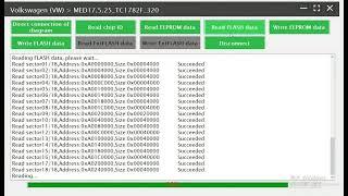 Launch X431 ECU Programmer Clone Volkswagen ECU MED17.5.25