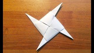 DIY Origami Ninja Star (Shuriken) #origami #papermancraft