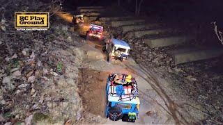 RC Car Group Trail - RC4WD Gelande II FJ40 Cruise Night Forest OffRoad ASMR2