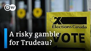 Canada votes in a snap election called by Prime Minister Justin Trudeau | DW News