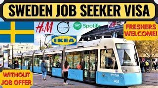 Sweden Job Seeker Visa 2024 | Moving to Europe Without a Job Offer | Sweden Work Permit Visa