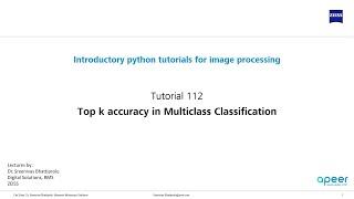 Tutorial 112 - Top k accuracy in multiclass classification