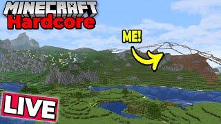 Building a Mountain in Hardcore Minecraft 1.21 Survival World