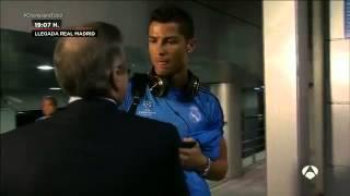 FLORENTINO PEREZ REGANA  A CRISTIANO RONALDO EN FRENTE DE LAS CAMARAS