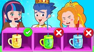 DON’T CHOOSE THE WRONG MYSTERY DRINK CHALLENGE / Hilarious Cartoon Compilation