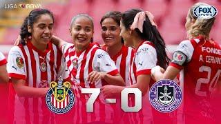 ¡Goleada de escándalo de Chivas sobre Mazatlán! | Guadalajara 7-0 Mazatlán | Liga MX Femenil