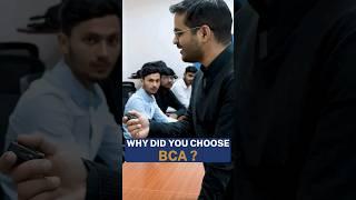 Why BCA? We Asked BCA Students! BCA Students Interview! Scope of BCA 2023! #shorts #bca #viral