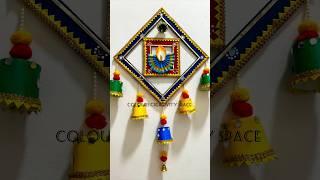 Diya Wall Hanging / Diwali Decoration Ideas #cardboardcrafts #shorts #papercupcraft #ytshorts #diy