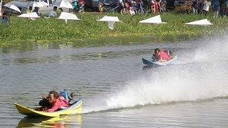 Power Boat Hydroplane Racing Longtails in Thailand