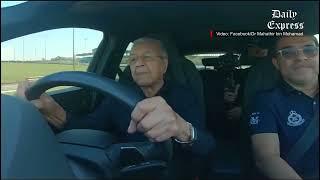 Age is just a number: Dr Mahathir puts pedal to the metal and hits speeds over 150km/h at SIC