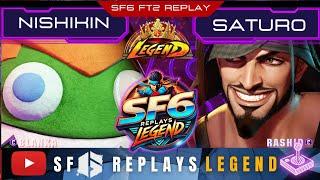 SF6 - SATURO PC (rashid) VS NISHIKIN (blanka) - SF6 REPLAYS LEGEND