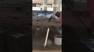 Boundary Wall Making Process | #shorts #youtubeshorts #short #shortvideo #ytviral #civilengineer