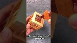 How to put  triangle into the cube box? / brain teaser 41#shorts