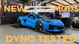 Dyno testing new c8 z06 mods including mamo ported intake and throttle bodies!