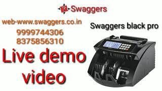 SWAGGERS BLACK PRO MANUAL VALUE NOTE COUNTING MACHINE