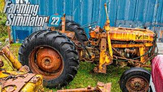 I Found Restored Massey Ferguson tractors everywhere at the Farm | Farming Simulator 22