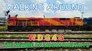 The American Locomotive in Indian Railways || Walking around the WDG4G