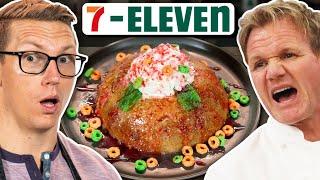 Josh Makes Gordon Ramsay's Christmas Pudding With 7-Eleven Ingredients