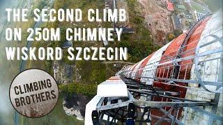 The Second Climb on 250m (820FT) Chimney, WISKORD Szczecin