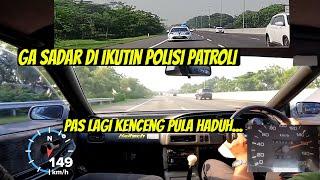 DIIKUTIN POLISI PATROLI JALAN TOL PAS LAGI NGEBUT