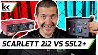 Focusrite Scarlett 2i2 vs Solid State Logic SSL2+ Audio Interface