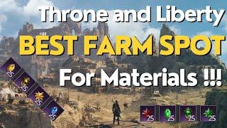 BEST FARMING SPOT UPGRADE MATERIALS - Throne and Liberty