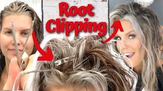 *HOW TO* Root Clipping Wavy Hair *QUICK TUTORIAL* (3 MINS!) for Mega Volume! *BEFORE*DURING*AFTER*