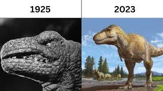 Depiction of the Tyrannosaurus Rex | 1925 vs. 2023