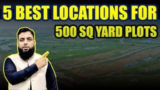 5 Best Locations For 500 Sq Yard Plots #bahriatowkarachi#500sqyardplots #residentialplots#investment