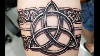 Celtic band tattoo in 3D with holy trinity Symbol | Xpose Tattoos