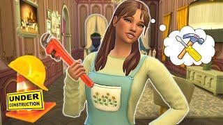 Robbing everyone in town to pay for our castle renovation! // Sims 4 renovation challenge